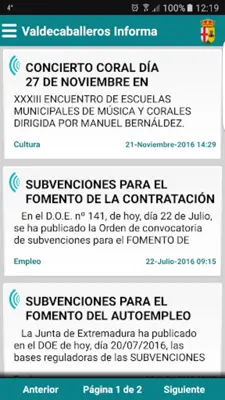 Valdecaballeros Informa android App screenshot 1